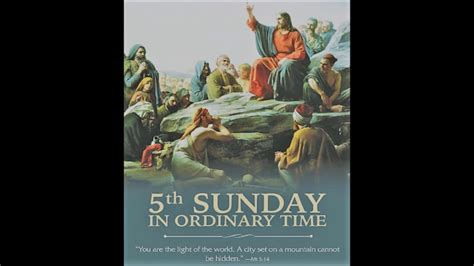 Homily For The Fifth Sunday In Ordinary Time Year C Come Follow Me Otosection