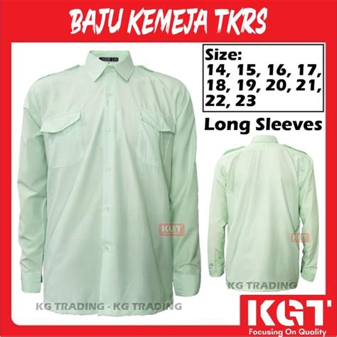 Baju Kemeja Lengan Panjang Tunas Kadet Remaja Sekolah Tkrs Long Sleeves