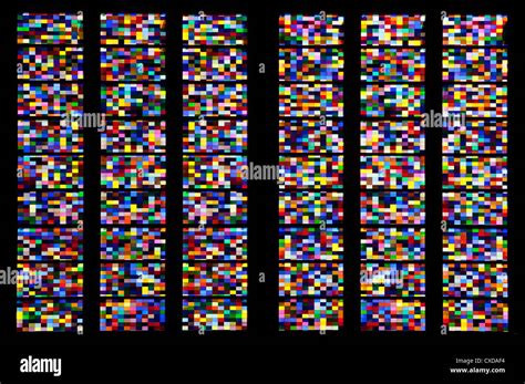 Church window by Gerhard Richter, in Koelner Dom, Cologne Cathedral ...