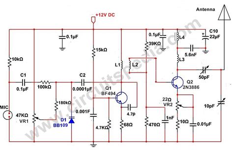 Long Range FM Transmitter Circuit Diagram | 2KM FM Transmitter Circuit