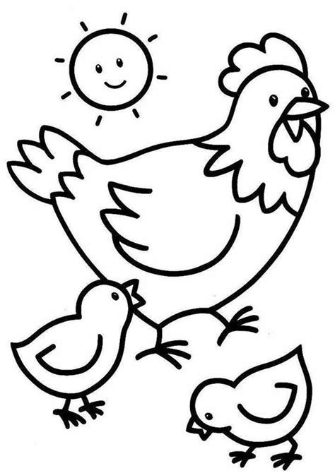 Free And Easy To Print Chicken Coloring Pages Tulamama