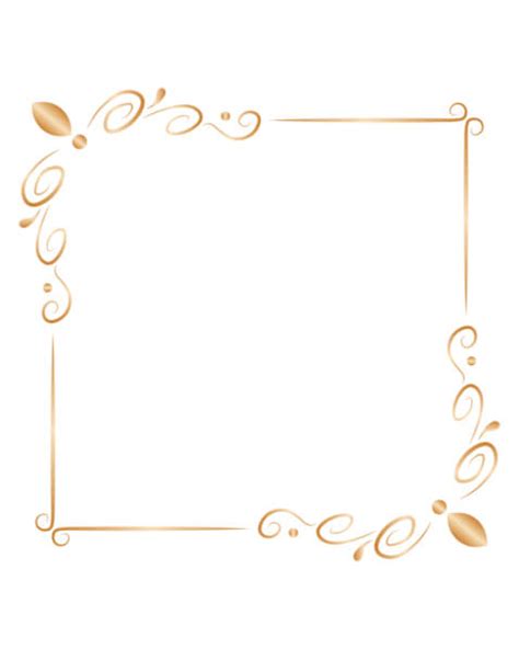 Descarga Elegante Marco Dorado Para Invitaciones De Boda Y Tarjetas De Felicitación Frames En