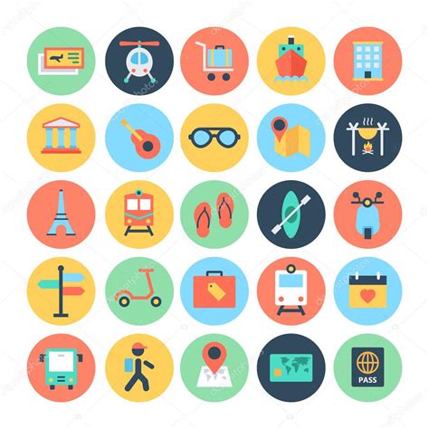 Travel Vector Icons Stock Vector Image By Vectorsmarket