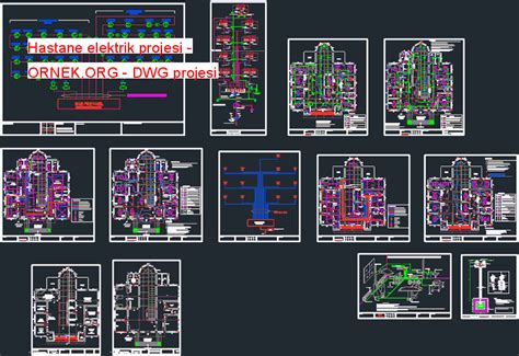 Hastane Elektrik Projesi Dwg Projesi Autocad Projeler