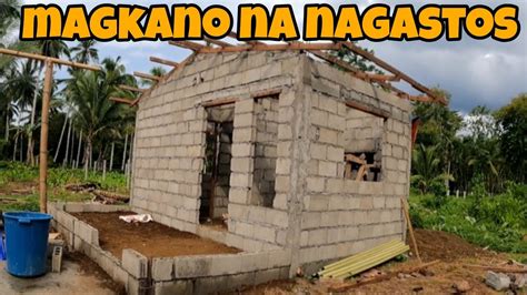 PART 13 UPDATE NG BAHAY MAGKANO NA NAGASTOS ILANG SEMENTO AT HOLLOW