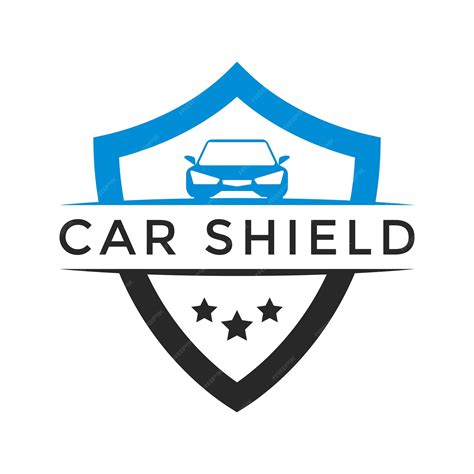 Premium Vector | Car shield logo design vector template