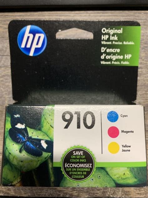 Genuine Hp 910 Ink Cartridges Combo Pack Cyan Magenta Yellow For Sale Online Ebay