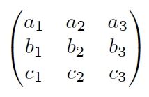 latex matrices