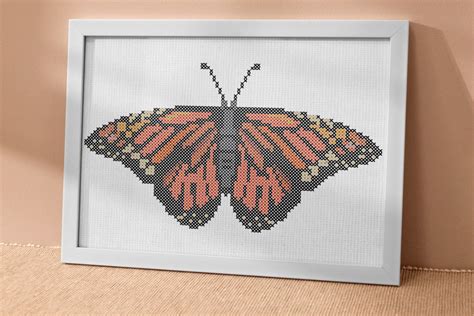 Monarch Butterfly Cross Stitch Pattern Craft With Cartwright