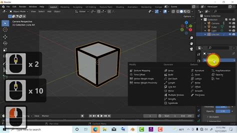 Blender Grease Pencil Line Art Modifier Using The Blender Grease