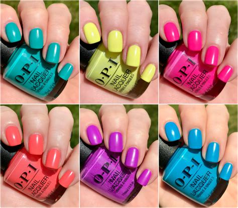 Opi Neon Collection Summer 2019 The Feminine Files Opi Nail Colors Neon Nail Polish Nail