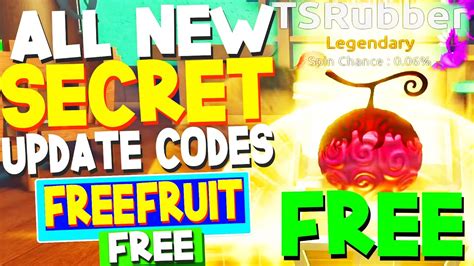 ALL NEW FREE TS RUBBER UPDATE CODES In FRUIT BATTLEGROUNDS CODES