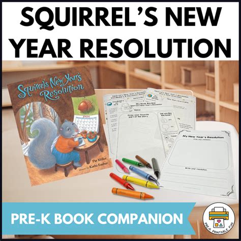 Free Squirrels New Year's Resolution Book Companion