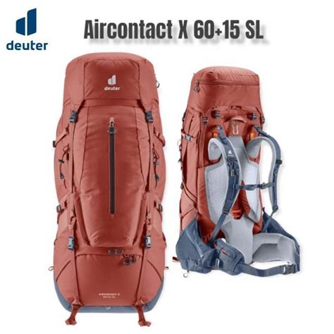 Jual TAS DEUTER AIRCONTAC X NEW LOGO TREKKING BACKPACK TAS CARRIER X