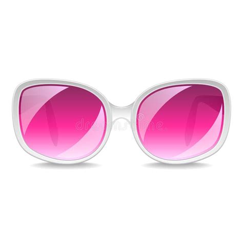 Large Pink Sunglasses Isolated On White Vector Stock Vector Illustration Of Eyes Black 87525696