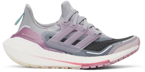 Adidas Originals Grey And Pink Ultraboost 21 Cold Dry Sneakers Adidas Originals