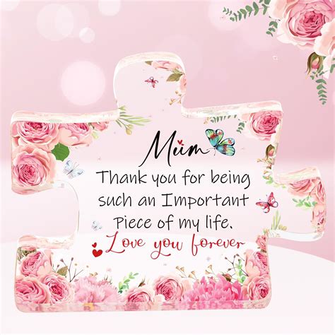 Gifts For Mum Puzzle Acrylic Plaque Mum Birthday Gifts Birthday Gifts