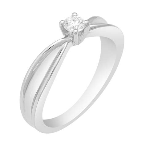 Buy Textured Solitaire Ring in Platinum PRG23038 Online at ORRA.