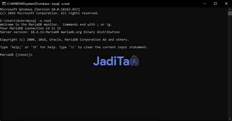 Cara Menjalankan MySQL Di Command Prompt