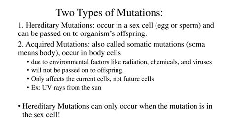 Genetic Mutations Ppt Download