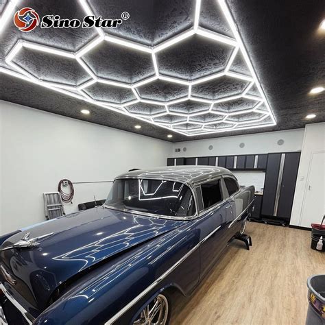 M M Honeycomb Led Car Detailing Ceiling Light Customize Hexagon