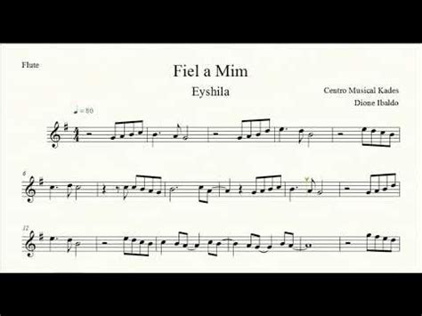 Partitura FIEL A MIM Eyshila Flauta Transversal YouTube