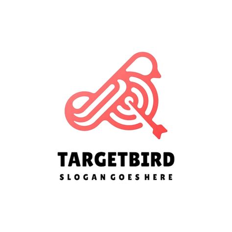 Premium Vector | Bird Target Logo Template