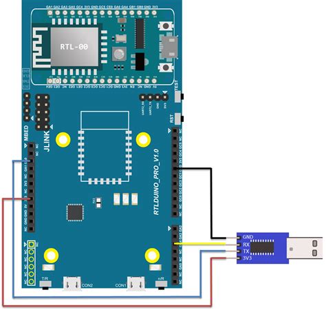 Ameba Arduino Rtl Af Uart Communicate With The Computer Via