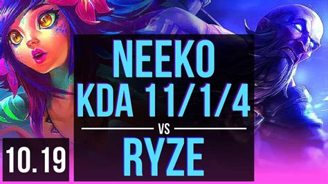 Neeko Vs Ryze Mid Early Solo Kills Kda Solo Kills