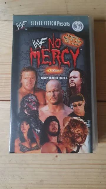 Wwf No Mercy 1999 The Uk Only Event Vhs Video Tape Wwe Wrestling Silver