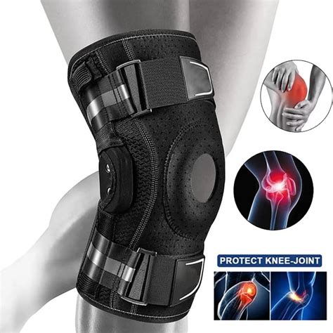 Neoprene Hinged Knee Brace, Adjustable Support and Stabilizers, Ideal