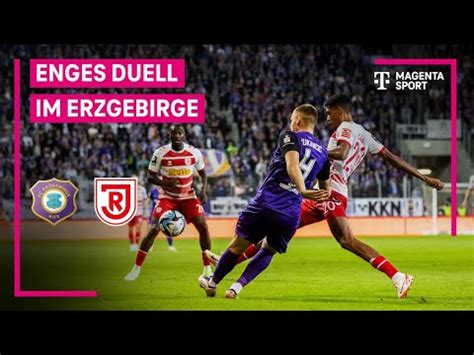 Fc Erzgebirge Aue Ssv Jahn Regensburg Highlights Mit Live Kommentar