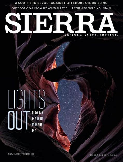 Sierra Magazine Marchapril 2018 Lights Out Cover Magazine