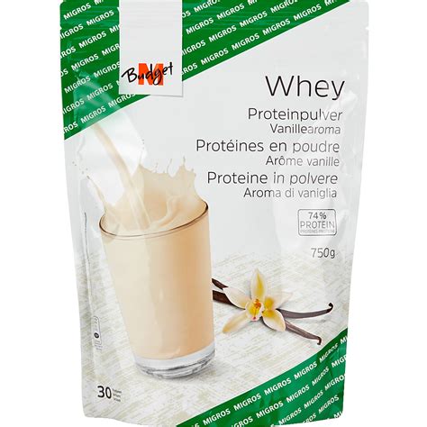 M Budget Whey Proteinpulver Vanillearoma Migros Online