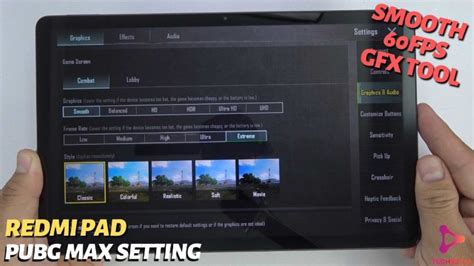 Xiaomi Redmi Pad Test Game Pubg Max Setting Smooth Extreme With Gfx