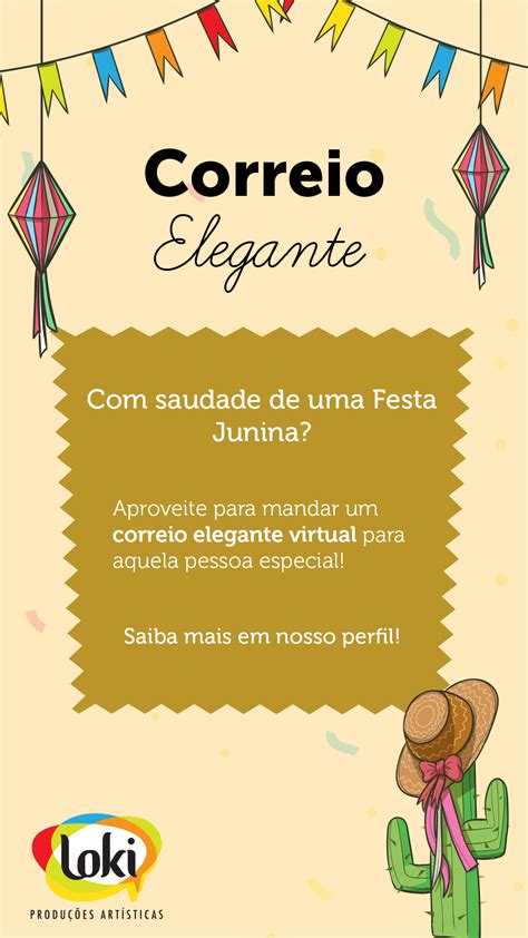 Campanha Festa Junina Correio Elegante Virtual On Behance