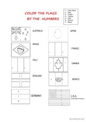 158 Flags English ESL Worksheets Pdf Doc