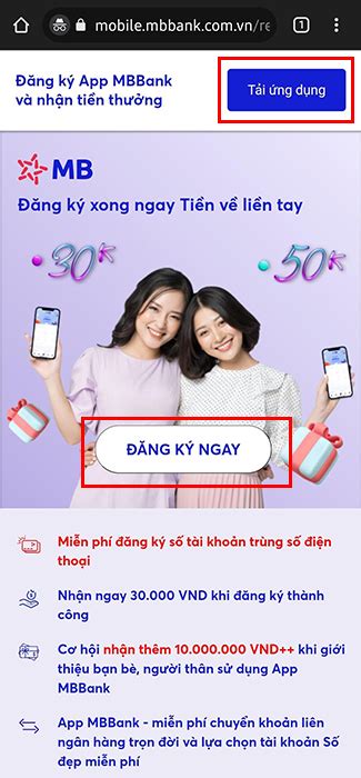 Hướng dẫn đăng ký mở tài khoản ngân hàng MBBank online tại nhà Nhận