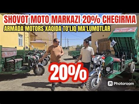 SHOVOT MOTO O Z ISHINI BOSHLADI ARMADA MOTORS MOTOSIKLLAR XAQIDA TO LIQ