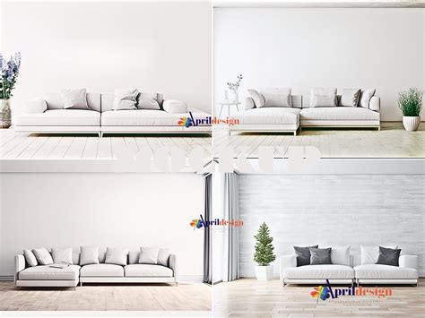 Minimalist Living Room Wall Art Mockup Set Of 8wall Art Mockup Sofa