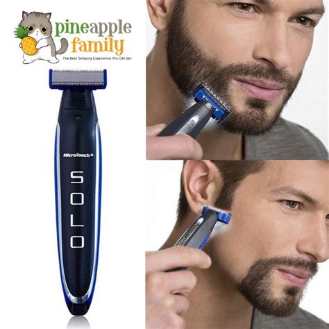 2019 Hot TV Micro Touch Solo Rechargeable Men S Smart Razor Shaver Hair