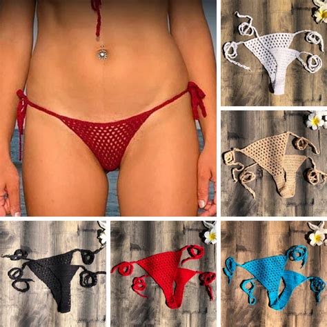 Mini Bikini String Micro Brazilian Bottom Bikini Cotton String Tie