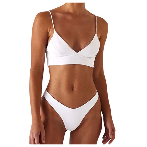 Tankini Sets For Women Set Bikini Two Women Piece Up Push Swimsuit Up