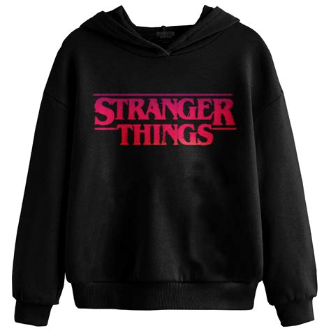 Sudadera Con Capucha Stranger Things Logo Cl Sico Para Dama