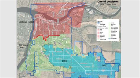 Updated water boil advisory map