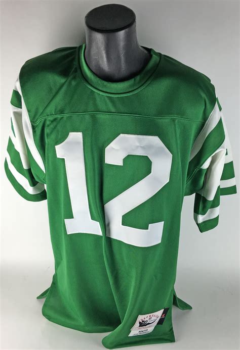 Lot Detail Joe Namath Signed Vintage 1968 Style New York Jets Jersey