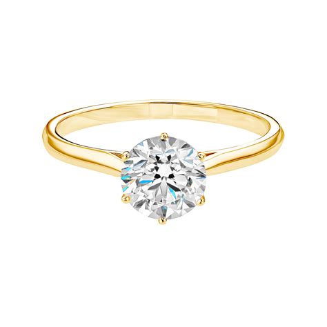 Bague Or Jaune Diamant Lady Ct Gemmyo