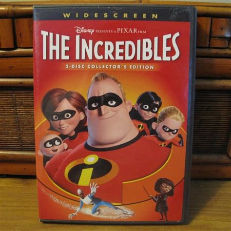 Disney Pixar Media The Incredibles Dvd And Case Widescreen Edition