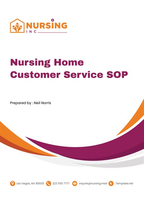 Free Nursing Home Customer Service SOP Template Edit Online