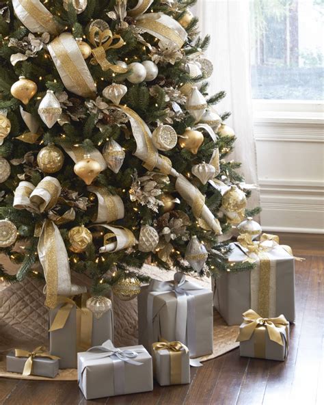 Gold And Silver Christmas Tree Decorating Ideas